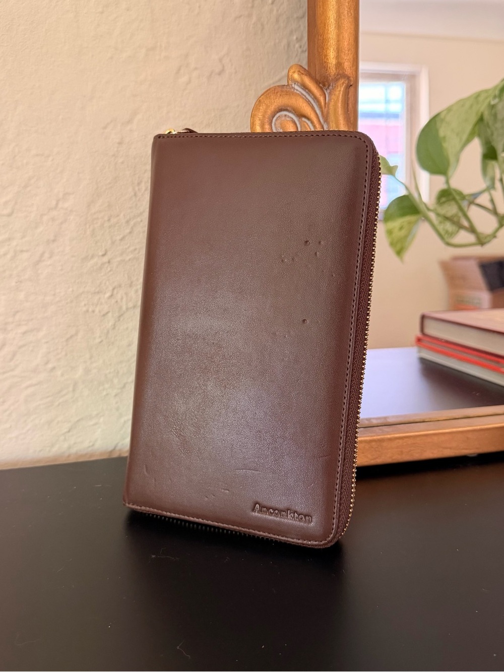Target Brown Zip Around Travel Wallet